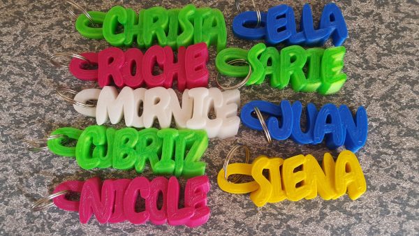Create your own 3D Printed personalized key-tags